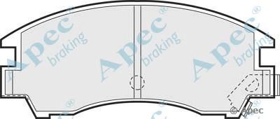 APEC BRAKING pad481 -  Комплект тормозных колодок, дисковый тормоз
